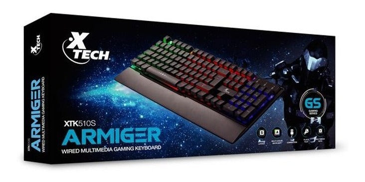 Armiger  Wired Multimedia gaming keyboard with Multi-color LED backlight - XTK-510E