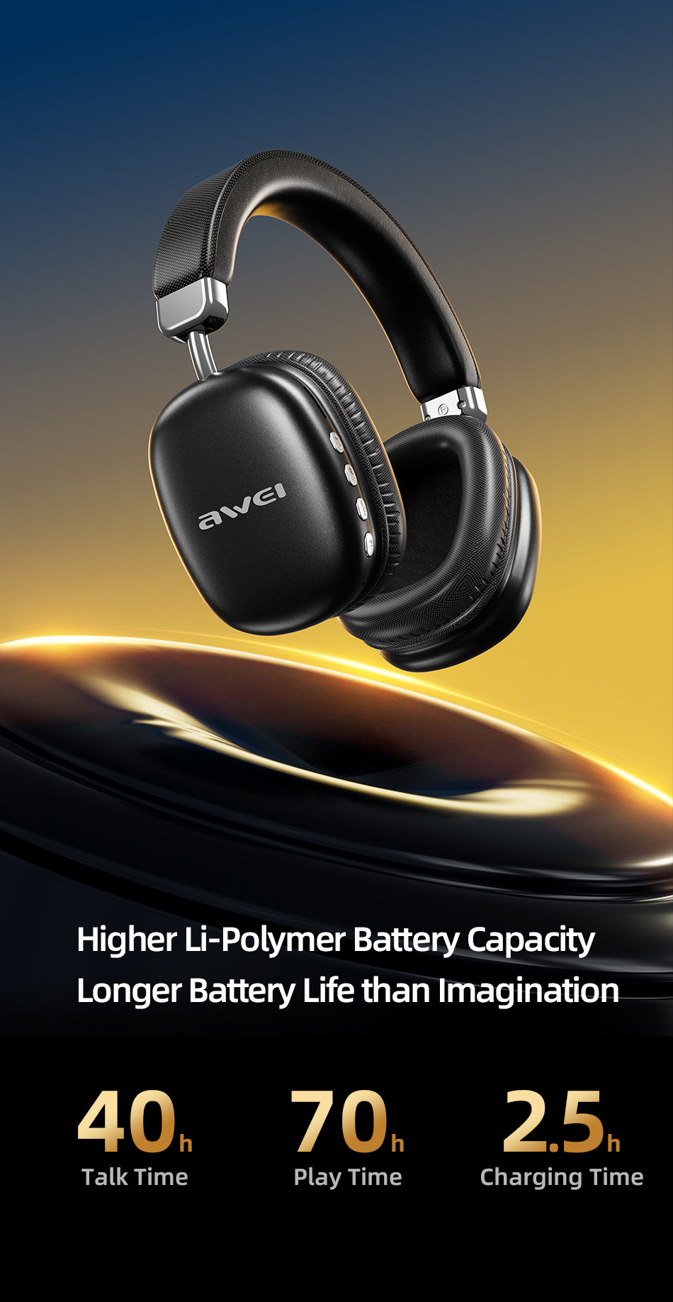 AWEI AT7 Bluetooth Headset