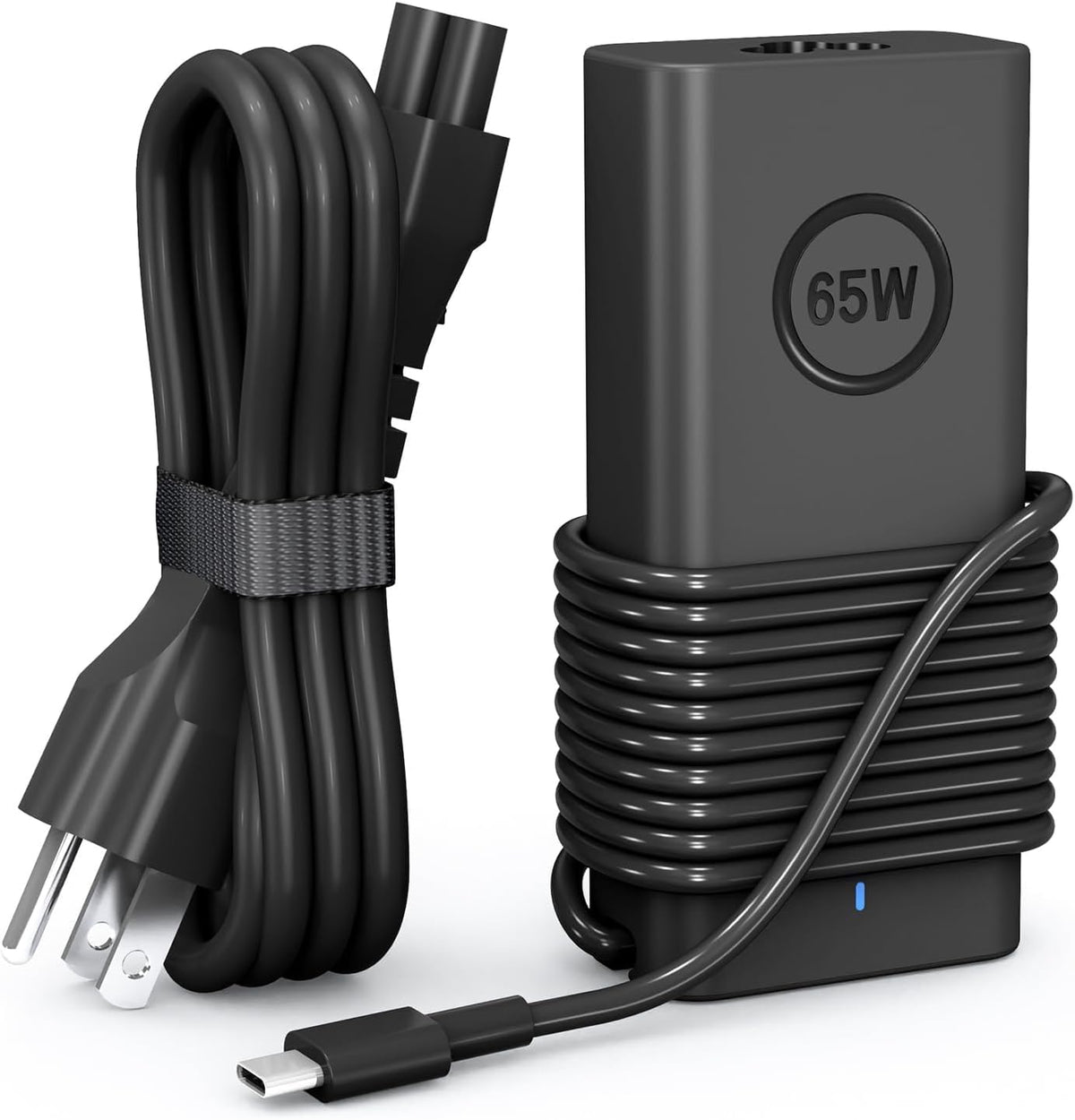 Dell Type C Laptop Charger with Adapter (blue tip)
