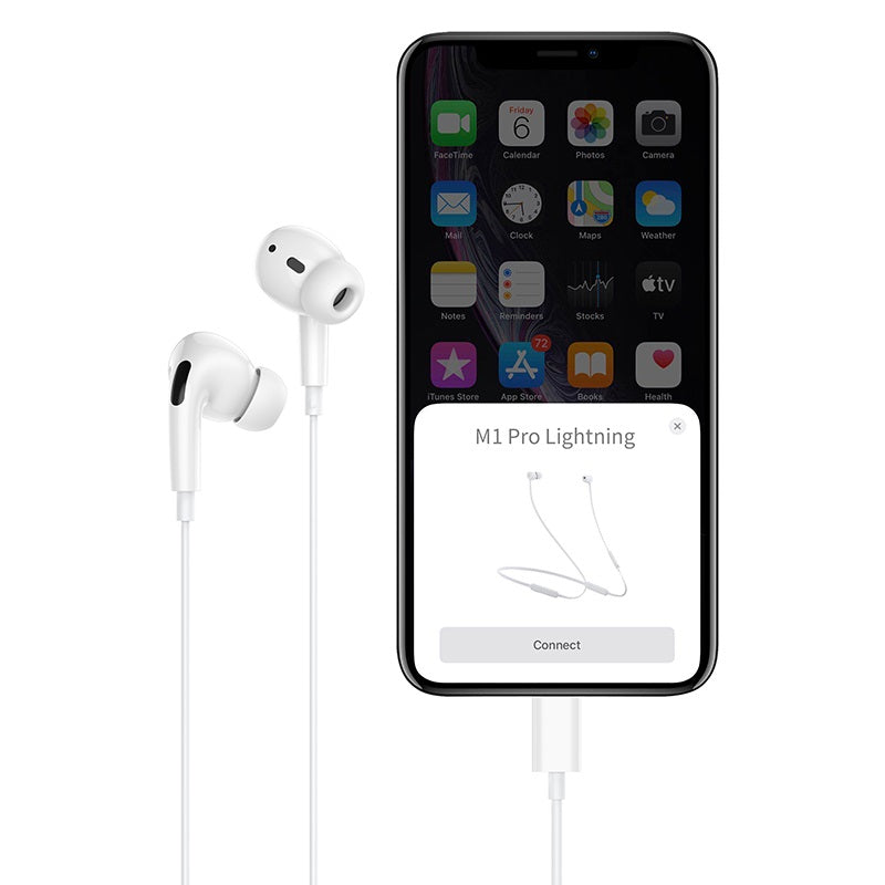 Wired earphones for Lightning “M1 Pro Original series” with mic